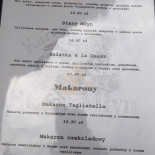 Stary Młyn Menu