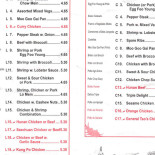 Azjatycki Minh Minh Menu