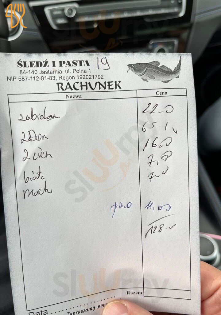 śledź I Pasta Menu