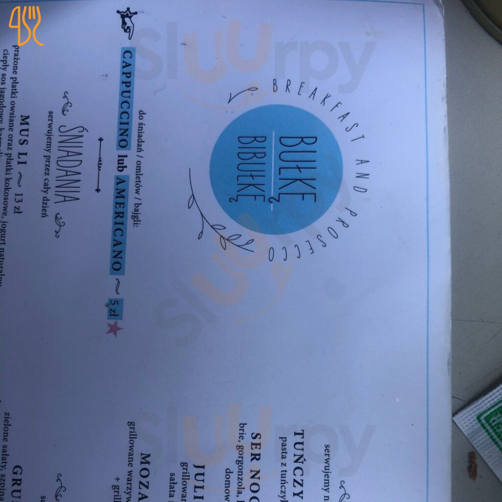 Bułke Przez Bibułke Menu