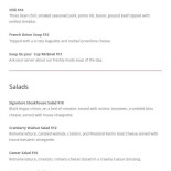 Gidle Cafe Menu