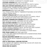 Primavera Menu