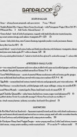 Skandal Pizza Burger menu