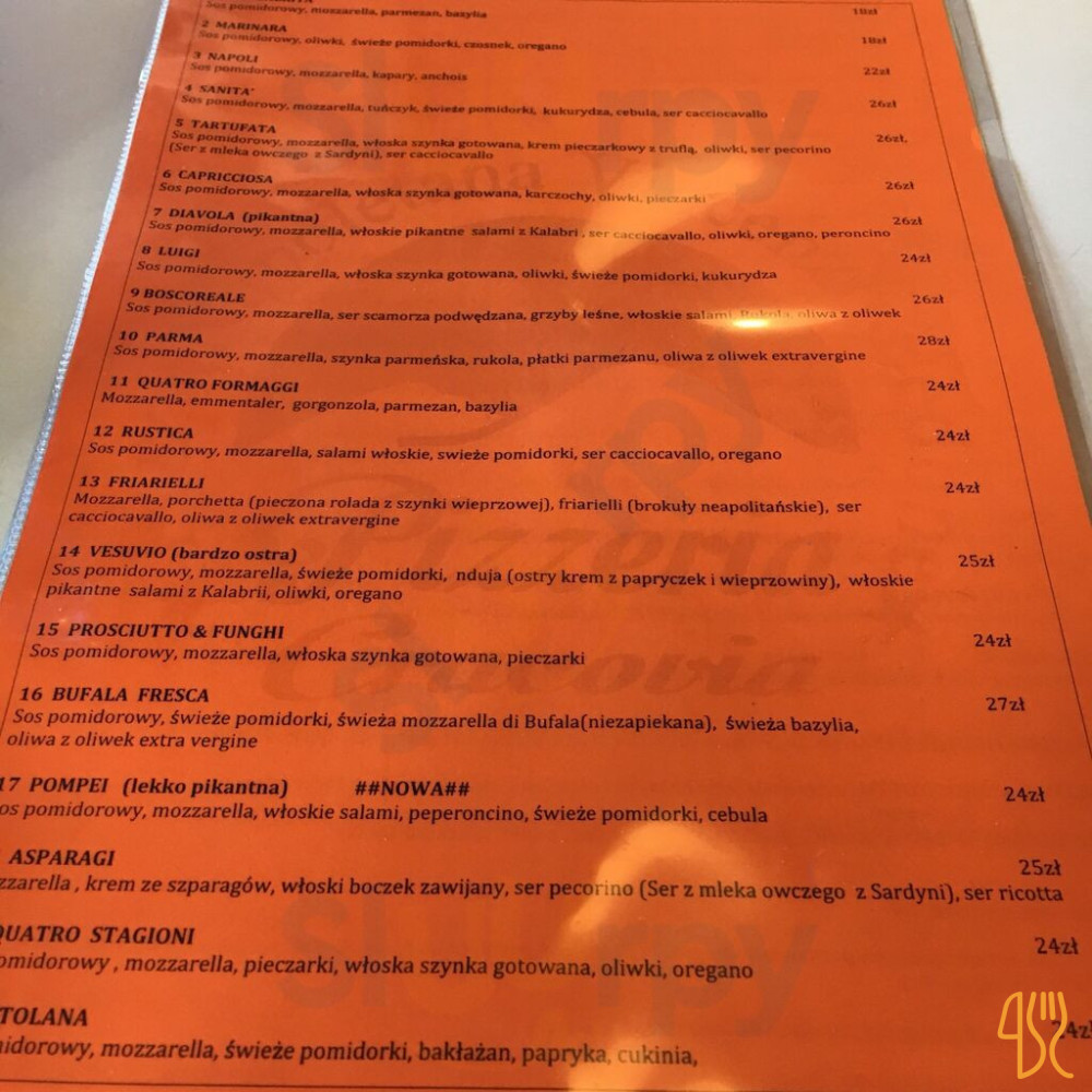 Vincenzo Pedone Pizza Napoletana Menu