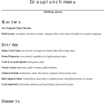 Bistro Dąbrówka Carte