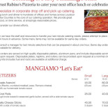 Maricruz Mission Burrito Menu