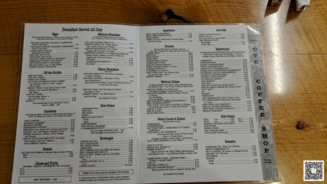 Karczma Borowa Chata Menu