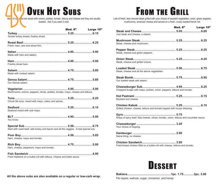 Aleje Smaku Pizza Menu