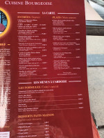 Dwór Prawdzica menu