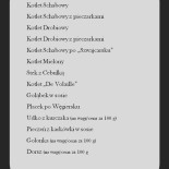 Jadlodajnia U Asi Menu
