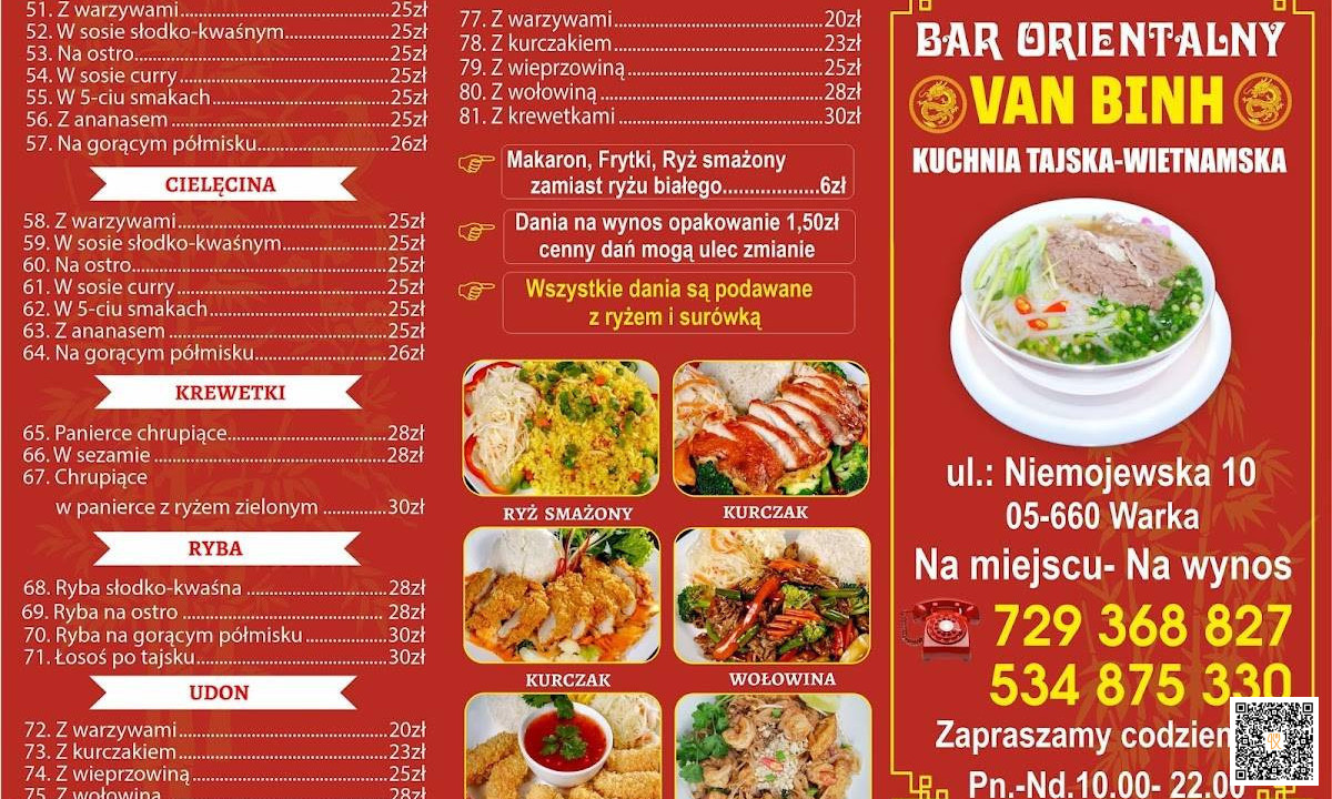 Kim Loan Azjatycki Kim Loan Warka Menu