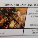 Lid-jan. Tokarz J. Menu