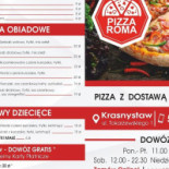 Pizza Roma Menu