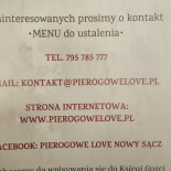 Pierogowe Love Menu
