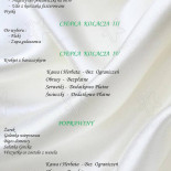Savana Osrodek Wypoczynkowy Menu