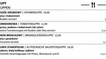 Bistro Domowe Smaki Menu