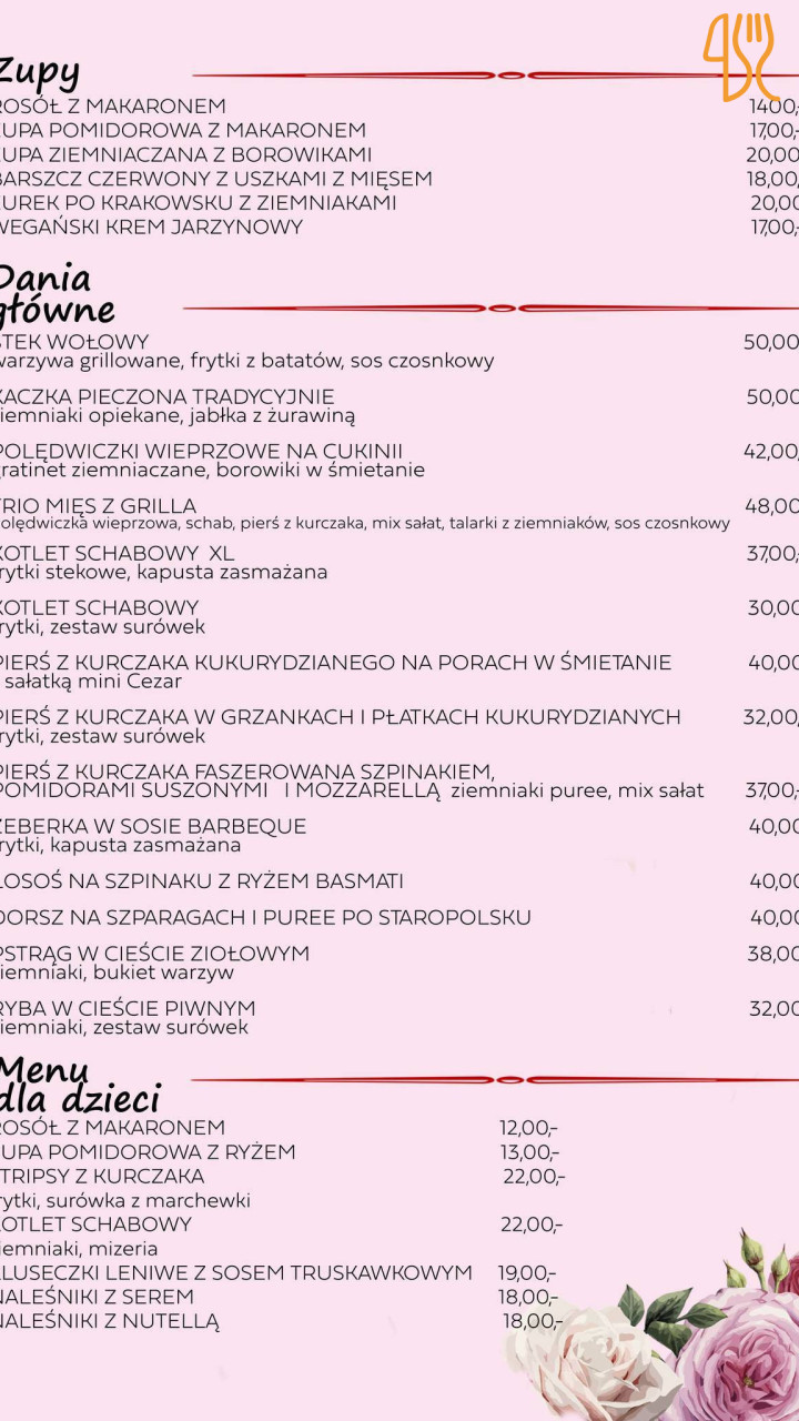 Carmen Iwona Knapik Menu