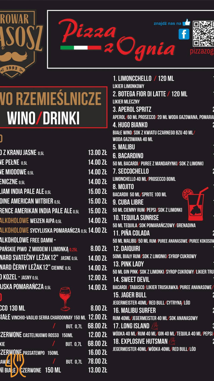 Pizza Z Ognia Menu