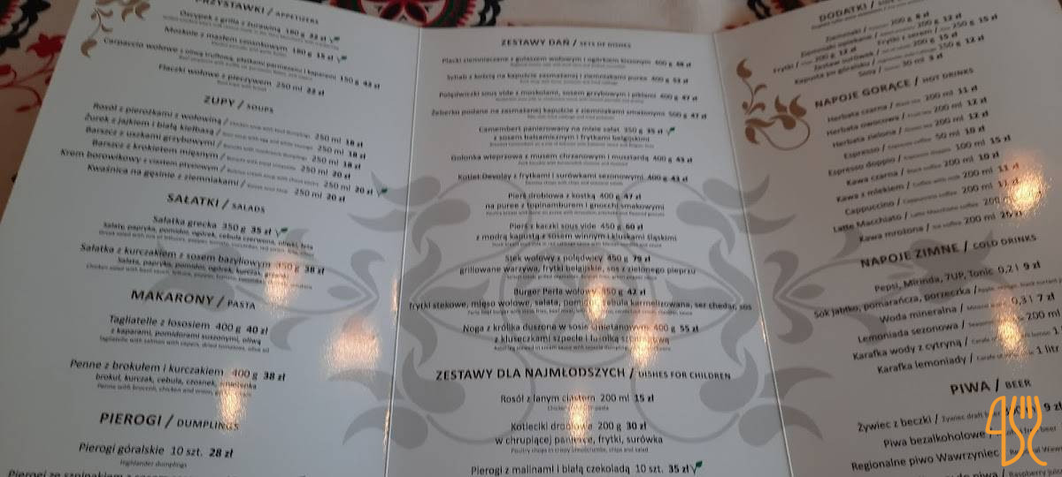 Kuźnia Menu