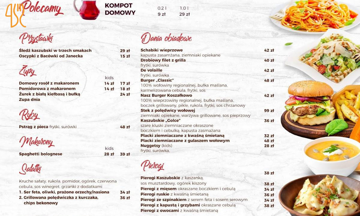 Pizza Pick Menu