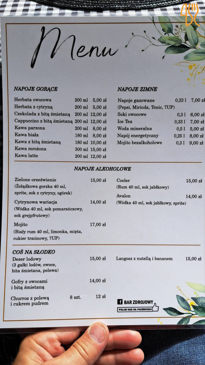 Pod Akacją Menu