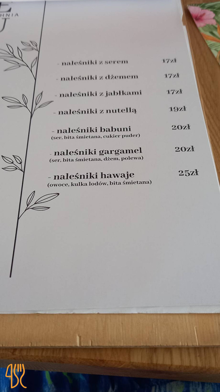 Cukiernia Kuchnia Keks Menu