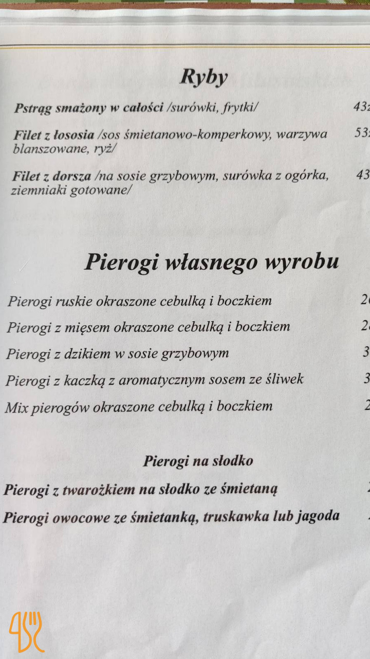 Restauracja Polonia Sc Jan I Roman Wachholc Menu