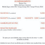 Sala Bankietowa Zuzanka Menu