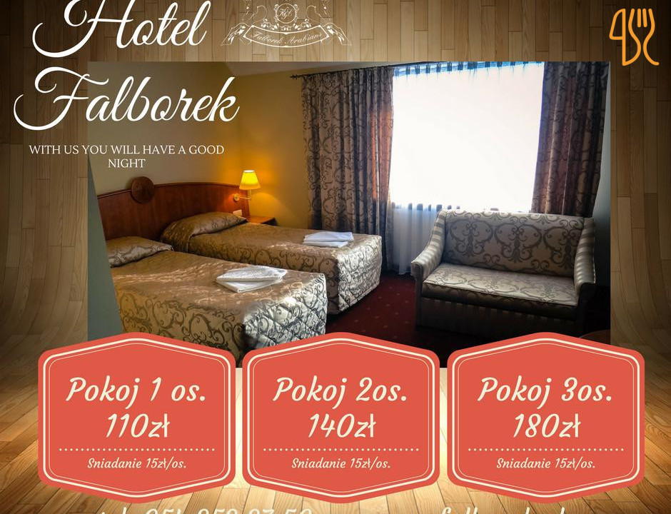 Noclegi Falborek Menu