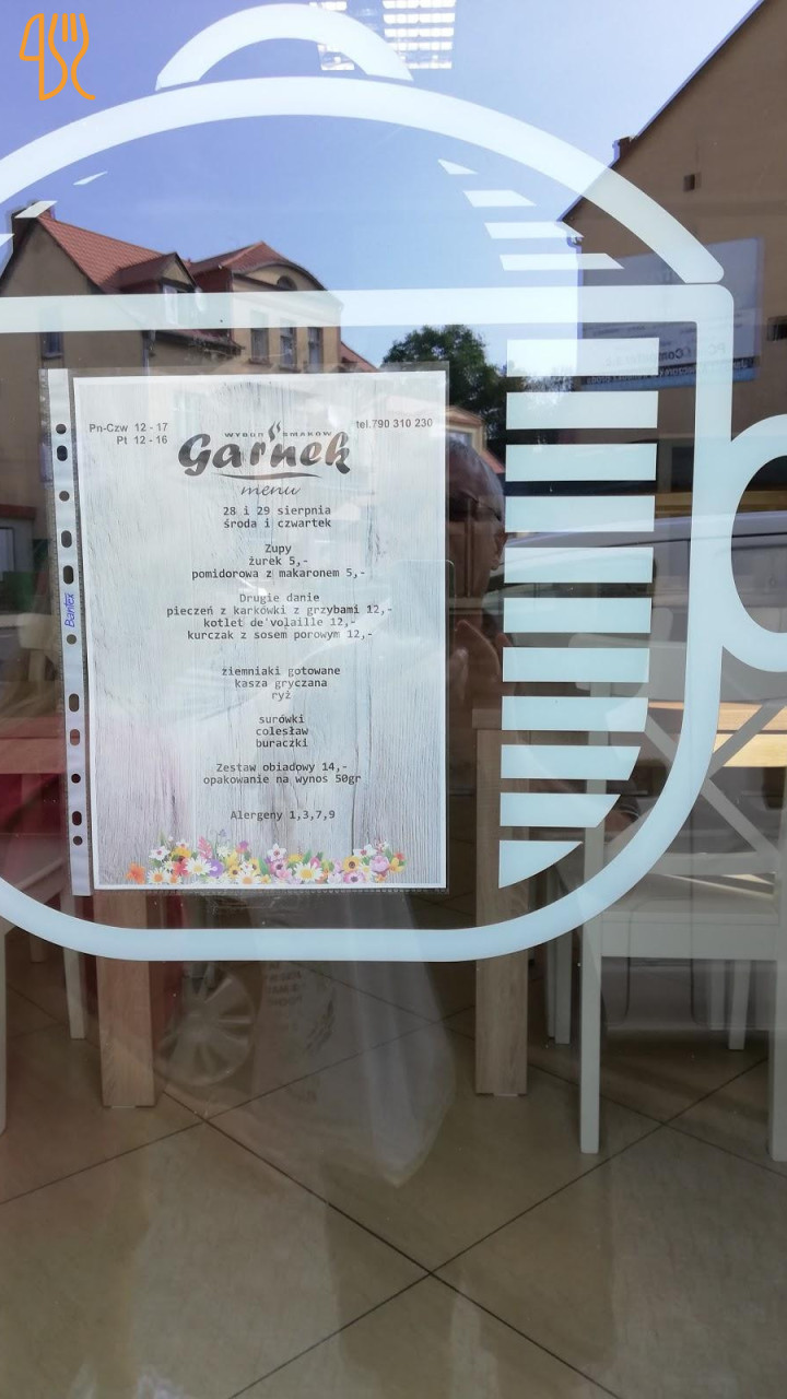 Garnek Trzcianka Menu