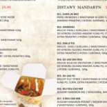 Mandaryn Restauracja Chinska Menu