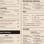 Tom Yum Menu