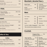 Tom Yum Menu