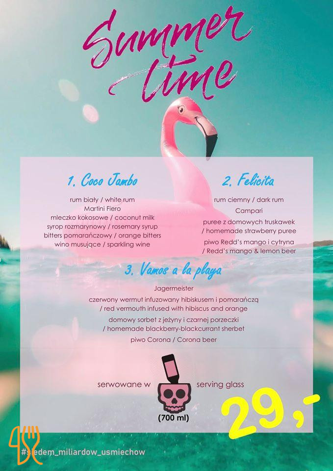 Osiem Miliardów Uśmiechów, A Twój Jest Moim Ulubionym. Mexicano Cartel Menu