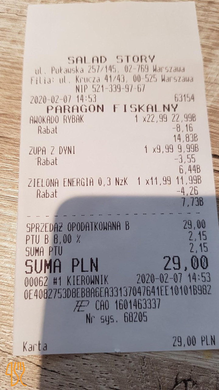 Salad Story Menu