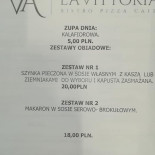 La Vittoria Bistro Menu