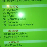 Azjatycki Menu