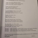 La Maddalena Menu