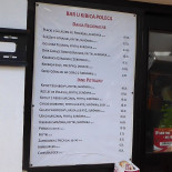 U Kibica Menu