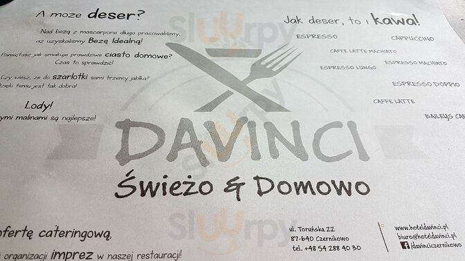 Da Vinci Menu