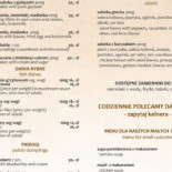 Kaszubska Restauracja Menu