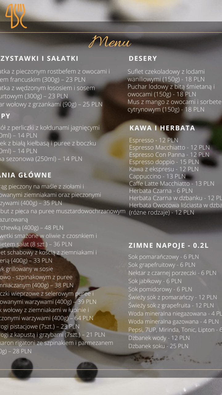 Maestra Menu