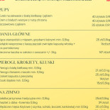 Osrodek Azyl Mironice Menu