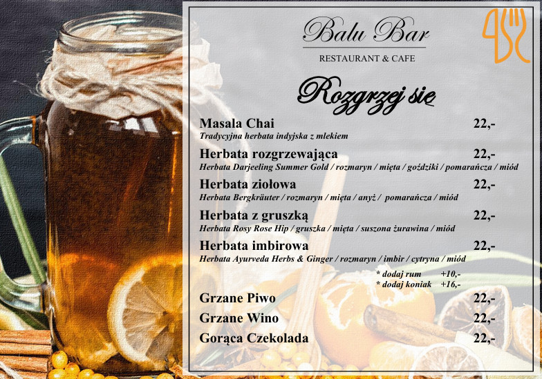 Balu Bar Restaurant Cafe Menu