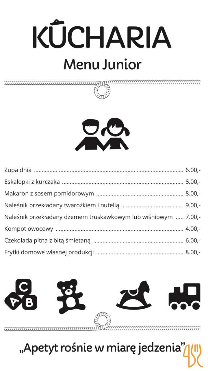 Kucharia Menu