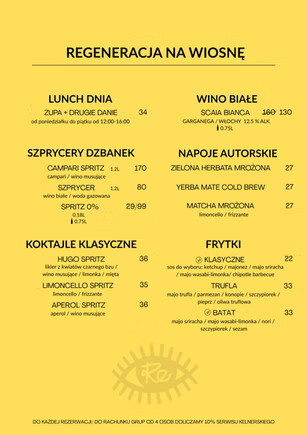 Regeneracja Sc Menu