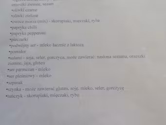 Pizzeria Pipi Menu