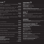 Blues Club Gdynia Menu