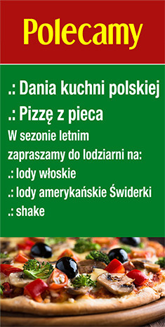 Kawiarnia Pizzeria Avanti Menu