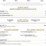 Reina Steakhouse And Seafood Menu